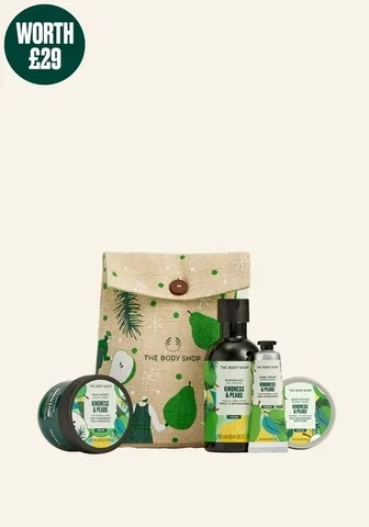 Christmas gift guide for women 2021 4. The Body Shop Kindness and pears essential gift set 62ff1b4736c3847352eb2ca67418a490