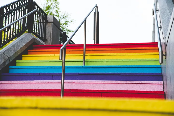 Bon Accord Rainbow Stairs