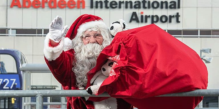 VIP Airport Arrival Heralds Opening of Festive Workshop for Families