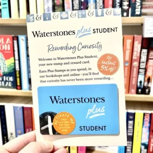 Waterstones Student discount 5% off each purchase with their special student reward loyalty card and earn stamps as you spend. 10 stamps nets you £10 towards a purchase in store!