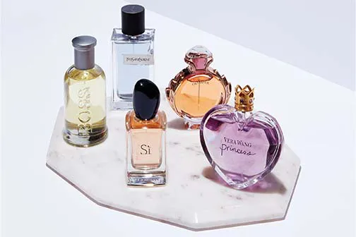 A selection of perfumes from The Perfume Shop