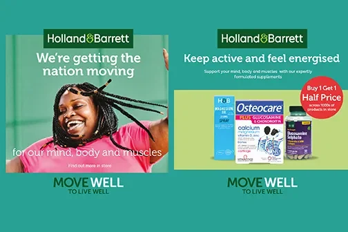 Move More Spend Less. Support your mind, body, and muscles with our extensive range of products and expert advice. Buy 1 get 1 half price on 1000s of wellness products in-store and feel super this summer.* Find out more in store. *T&Cs apply. Selected items only, subject to availability. Offer valid until 30.07.24.